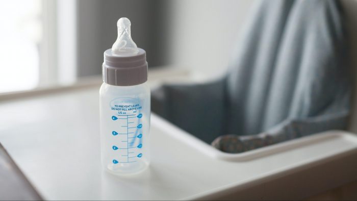 Baby Bottle On Table